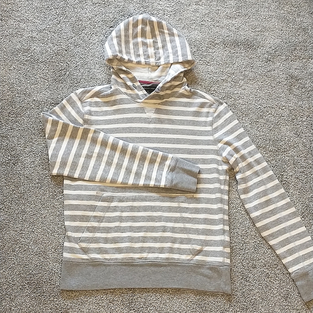 Banana Republic Hoodie sweatshirt size Small Striped Cotton